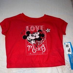 Disney size 4 girls Mickey love shirt